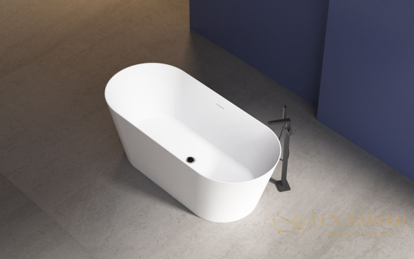 ванна свободностоящая акриловая zenon leman, 4000.000.000.000.40948, 180x80xh60 см, белый глянцевый